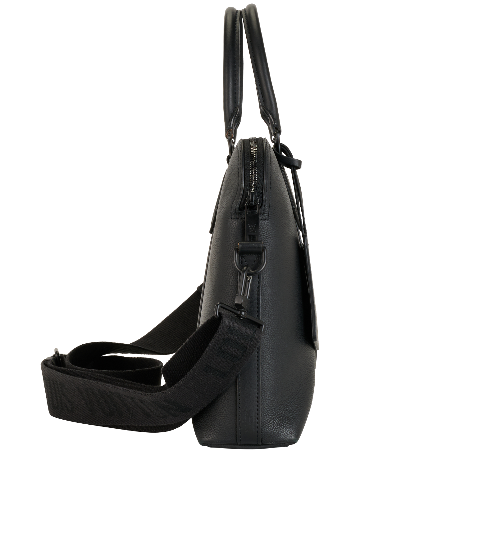 Takeoff Briefcase, &pound;1,100, Handbags, Black, Leather, Side view